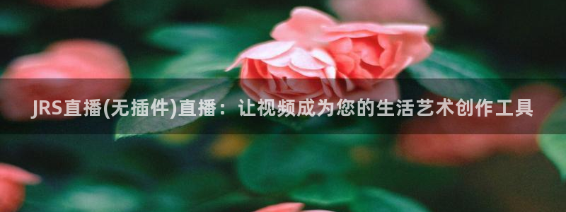 雨燕体育在线直播免费观看：JRS直播(无插件)直播：让视频成为您的生活艺术创作工具